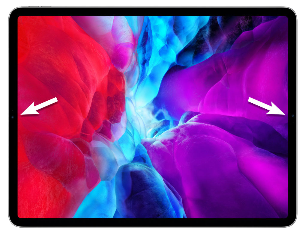 iPad Pro with two front cameras